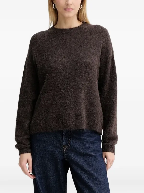 American Vintage Pull à Effet Brossé Marron FARFETCH MA