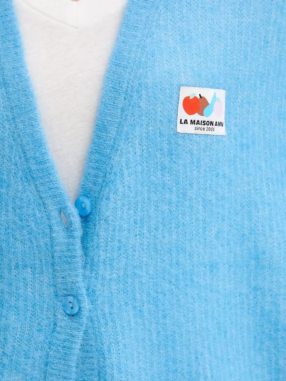 American Vintage Vest met logopatch Blauw