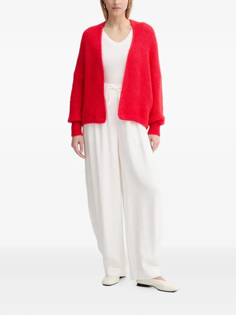 American Vintage Vest met ballonmouwen Rood