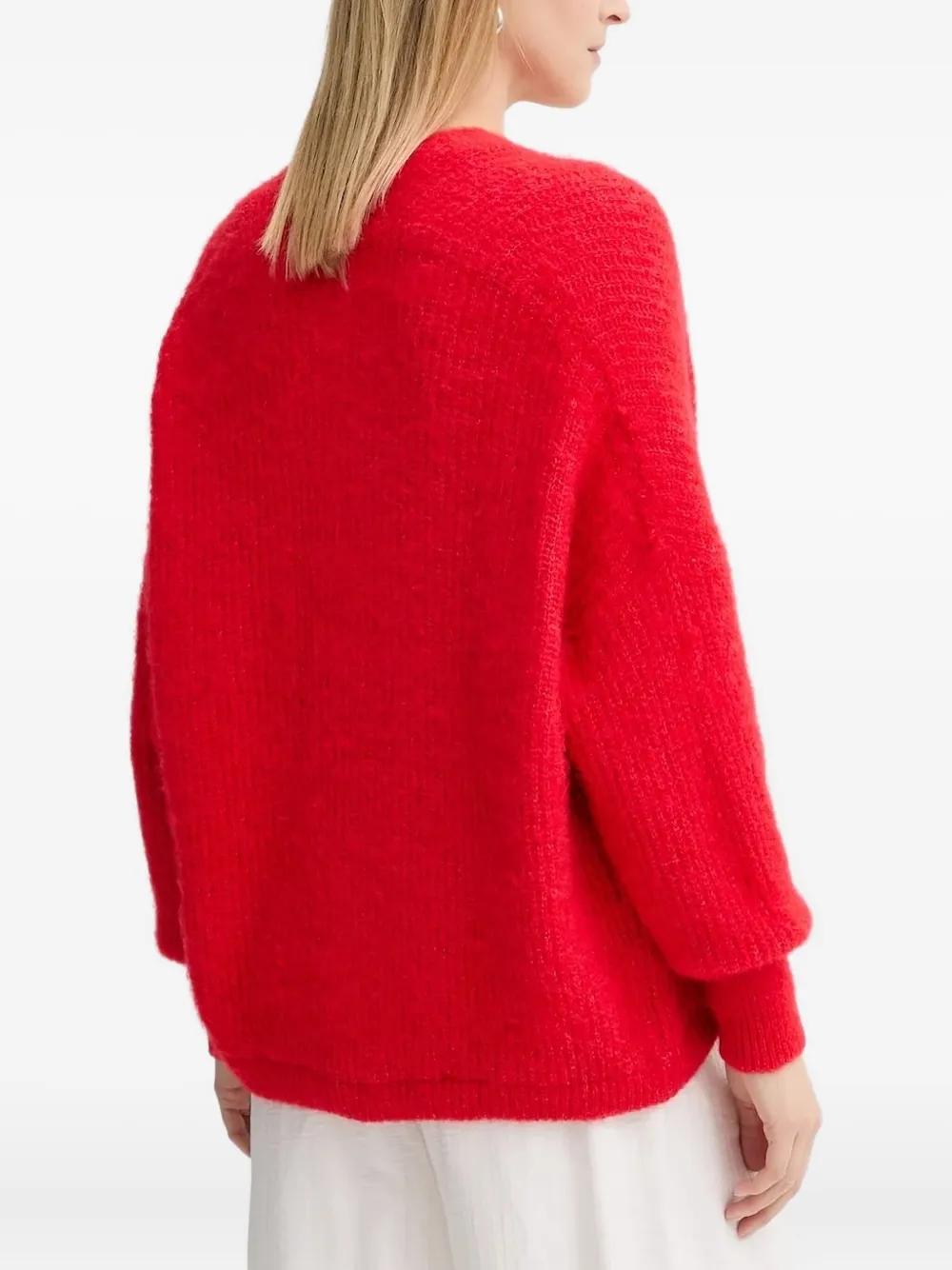 American Vintage Vest met ballonmouwen Rood