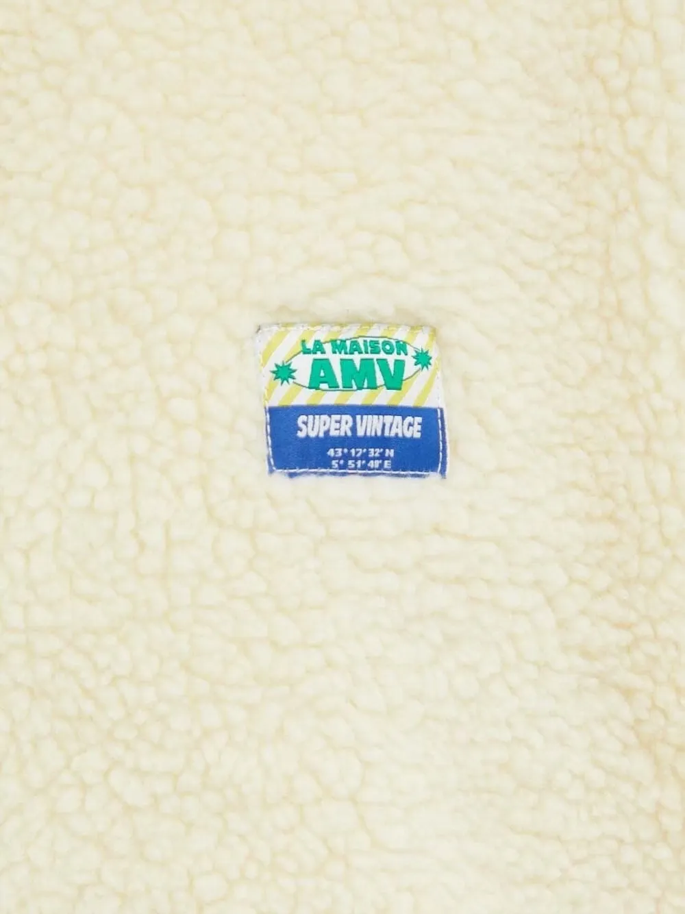 American Vintage Fleece jack met rits Beige