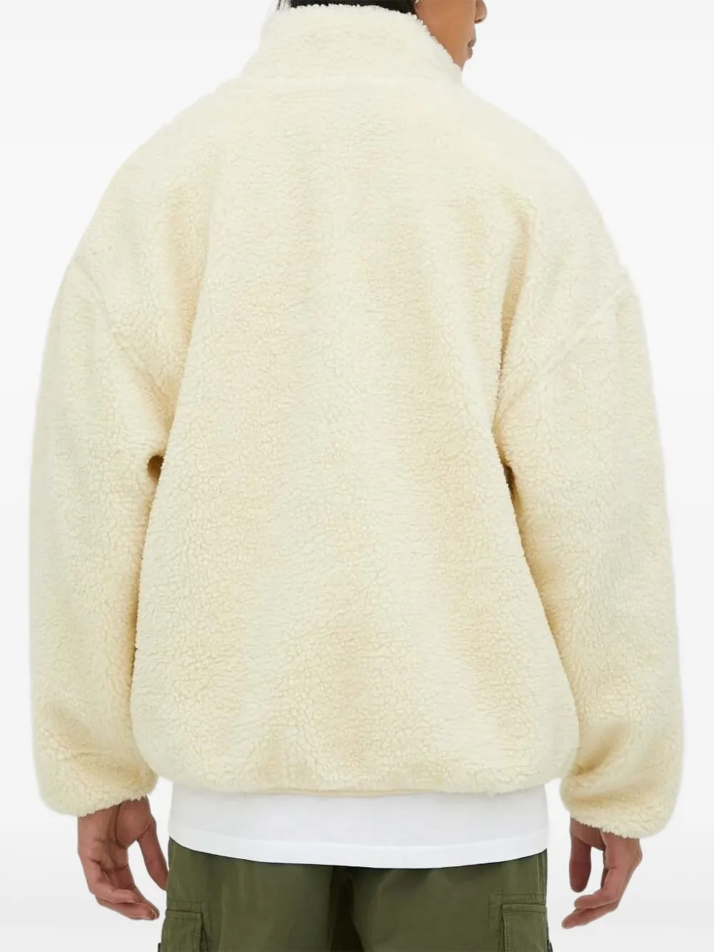 American Vintage Fleece jack met rits Beige