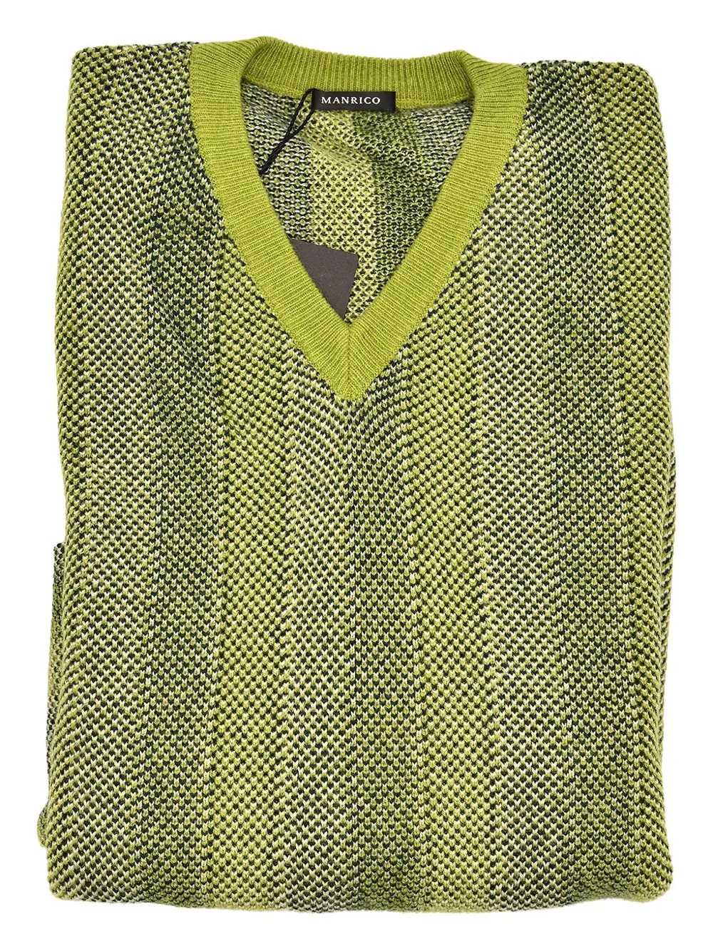 MANRICO CASHMERE V-neck cashmere sweater | Green | Image 1