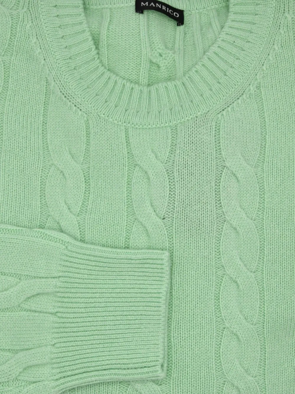 MANRICO CASHMERE Kasjmier sweater - Groen