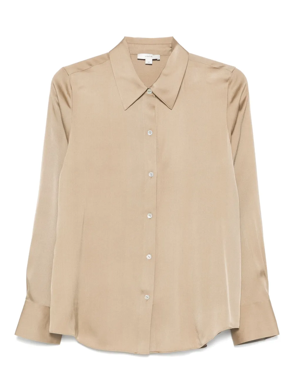 Vince Blouse van zijdeblend Bruin