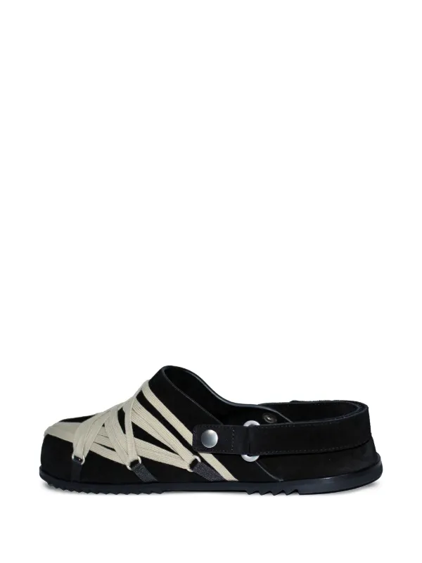 Rick Owens ラバーサンダル　42 Rick Owens レザー ストラップ サンダル | ブラック | FARFETCH JP