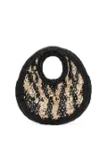 Jacquemus raffia circle-handle tote bag - Black