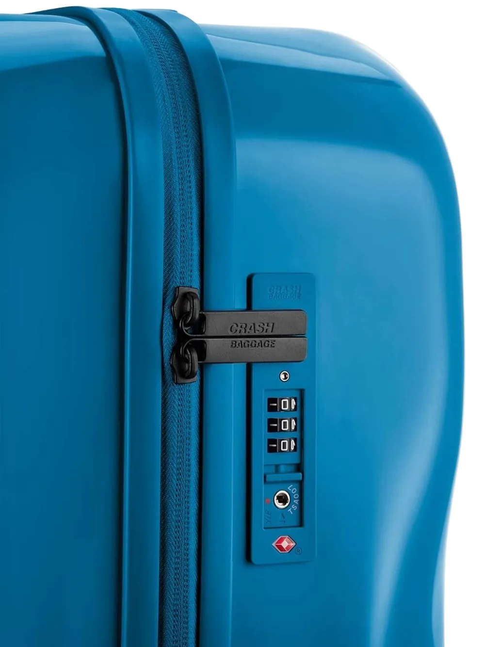 Crash Baggage Icon Deformed-shell Luggage In Blue