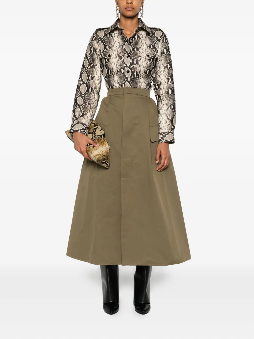 Duran Lantink Cargo rok - Groen