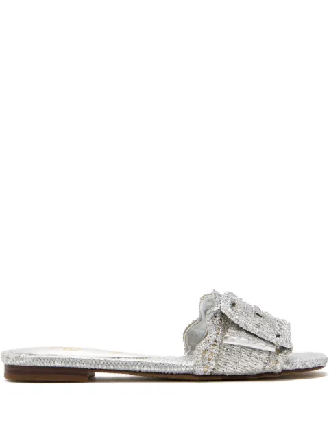 Sam Edelman Bambi buckle-embellished woven sandals