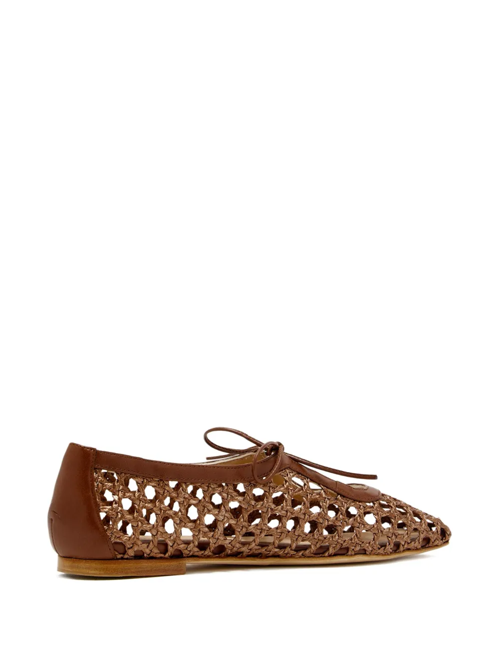 Andrea Gomez Amelia woven ballet flats Brown