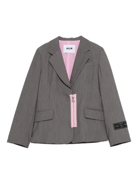 MSGM Kids zip-detail jacket