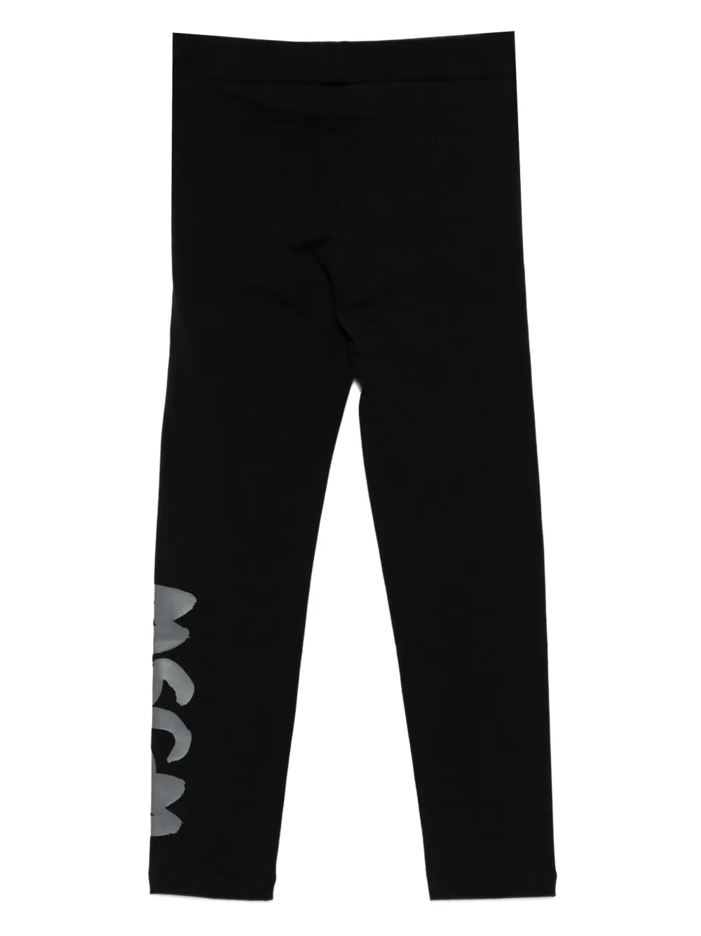 MSGM Kids Legging met logoprint Zwart