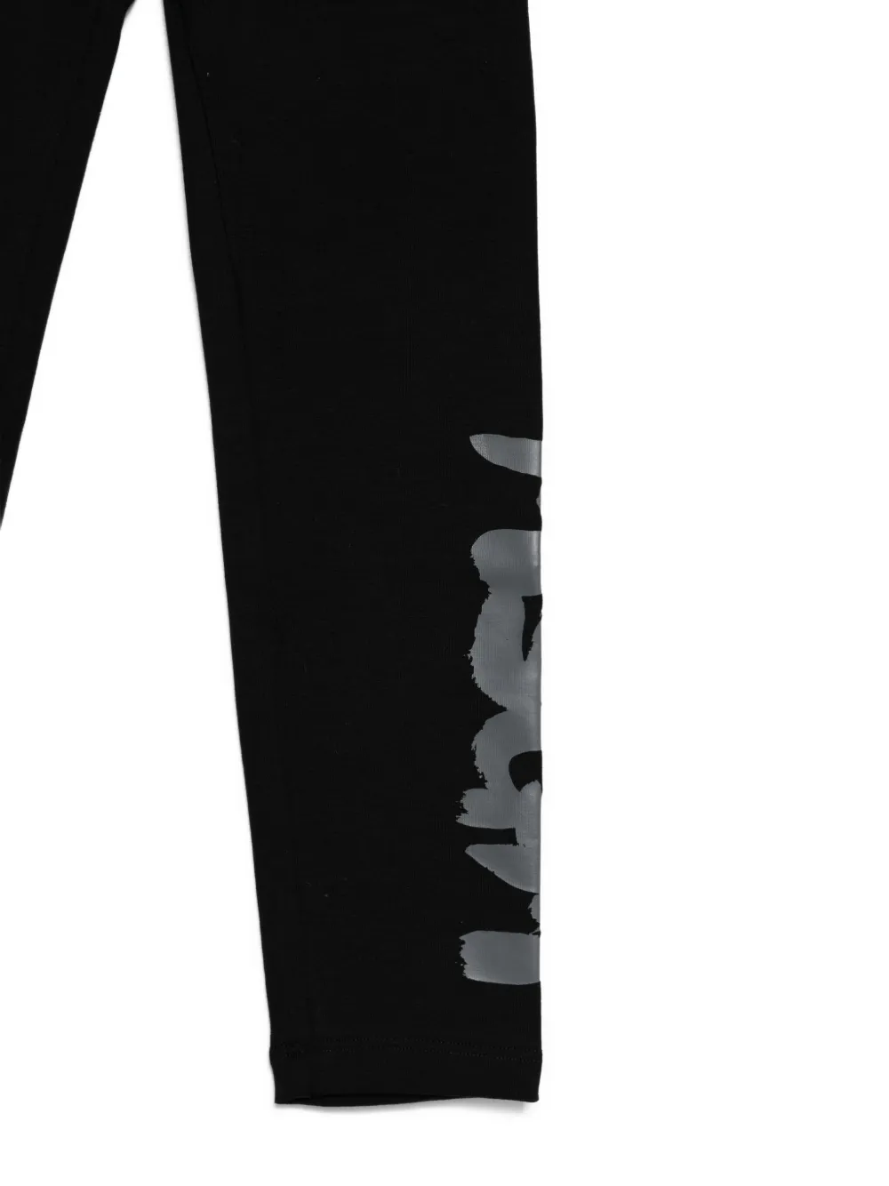 MSGM Kids Legging met logoprint Zwart