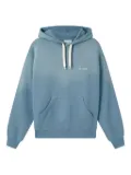 Axel Arigato logo-embroidered hoodie - Blue