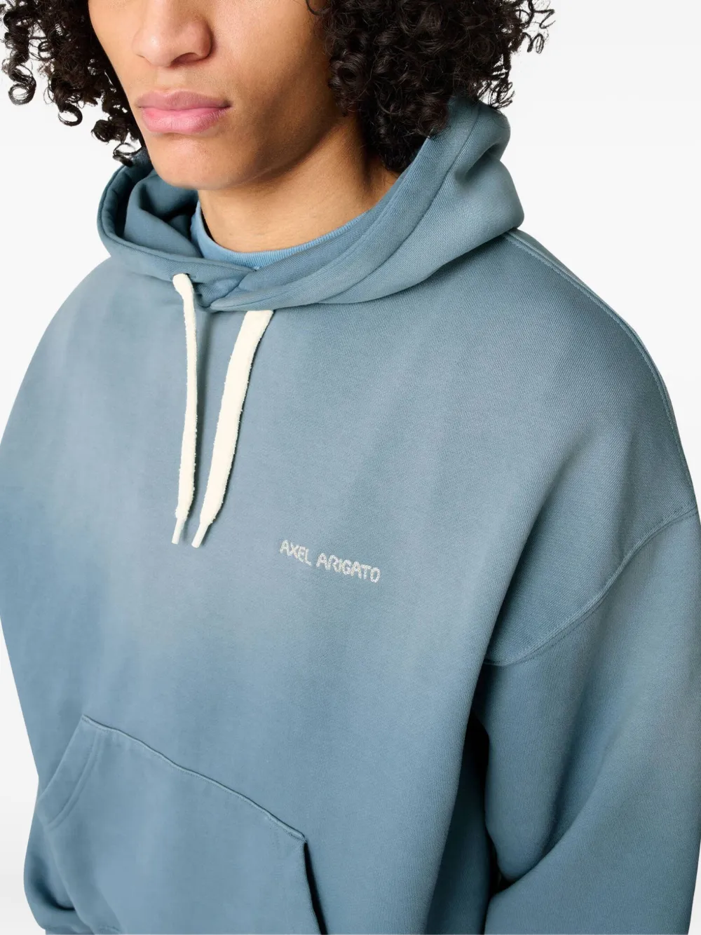 Axel Arigato Hoodie met geborduurd logo Blauw