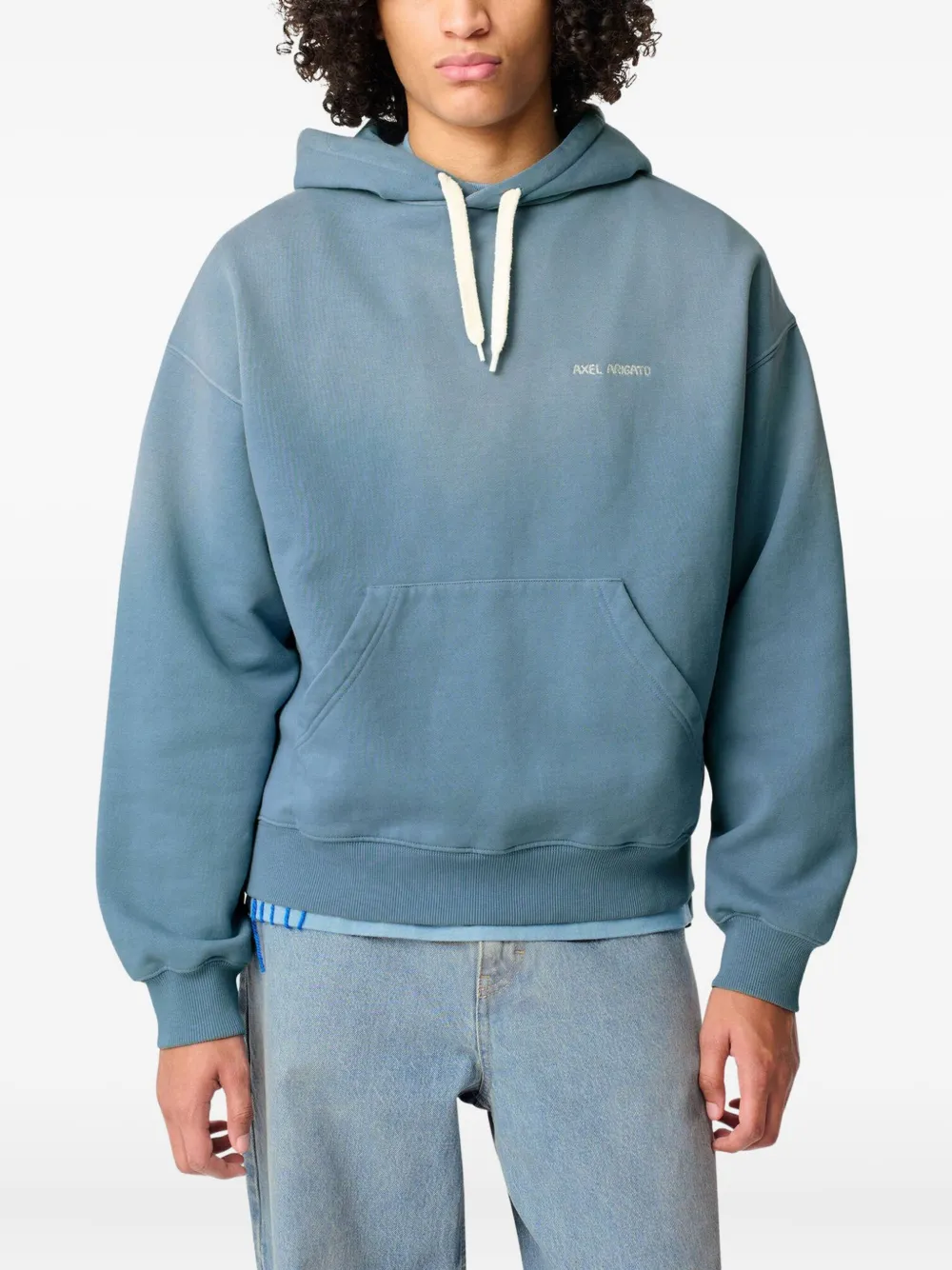 Axel Arigato Hoodie met geborduurd logo Blauw