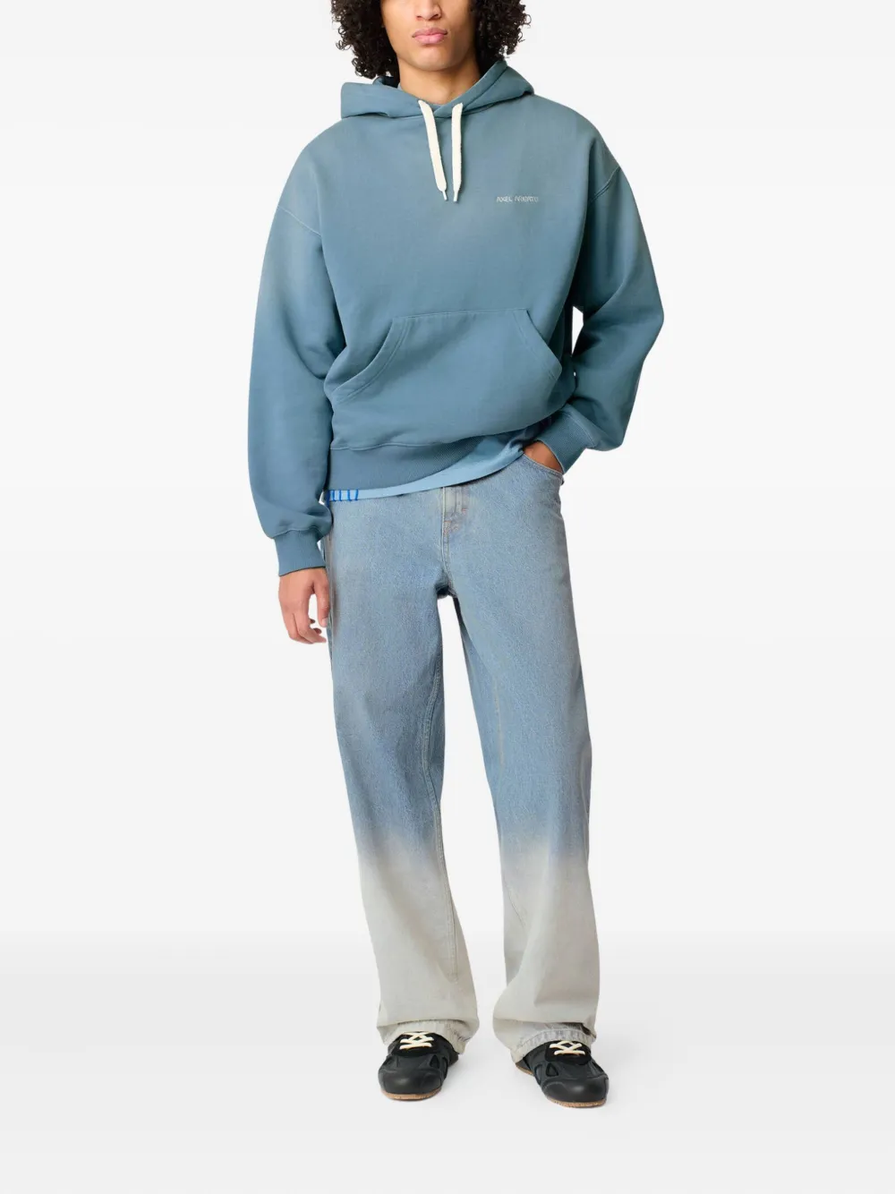 Axel Arigato Hoodie met geborduurd logo Blauw