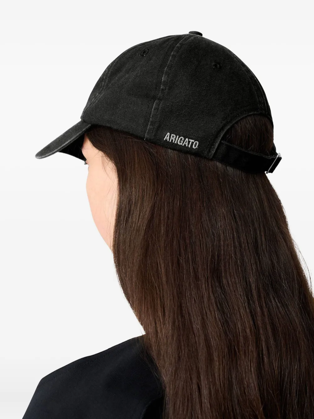 Axel Arigato The Bee Bird Embroidered Baseball Cap In Black