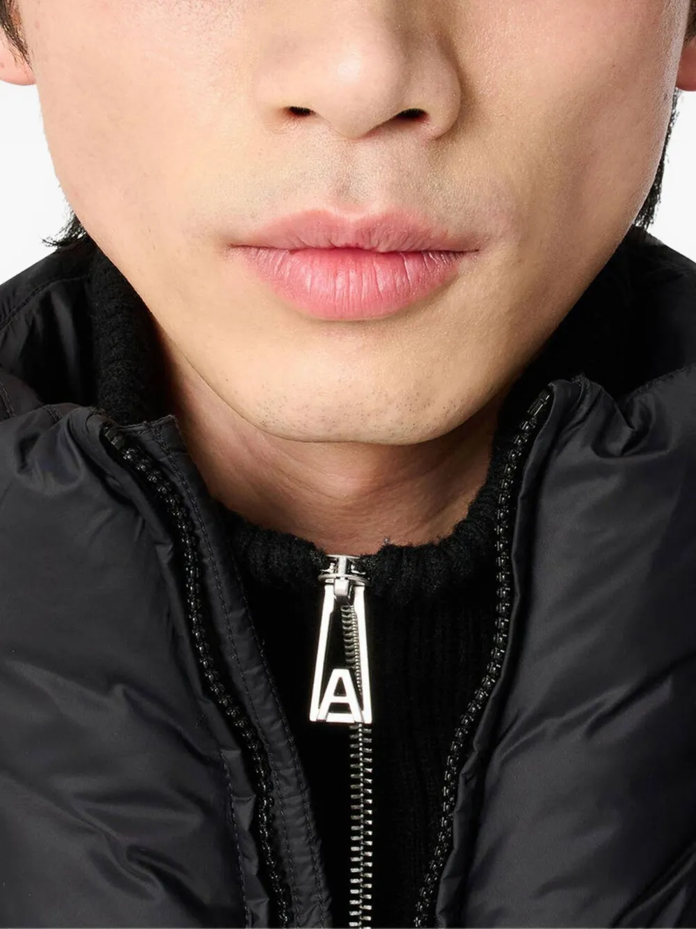 Axel Arigato chain-stitch distressed cap Zwart