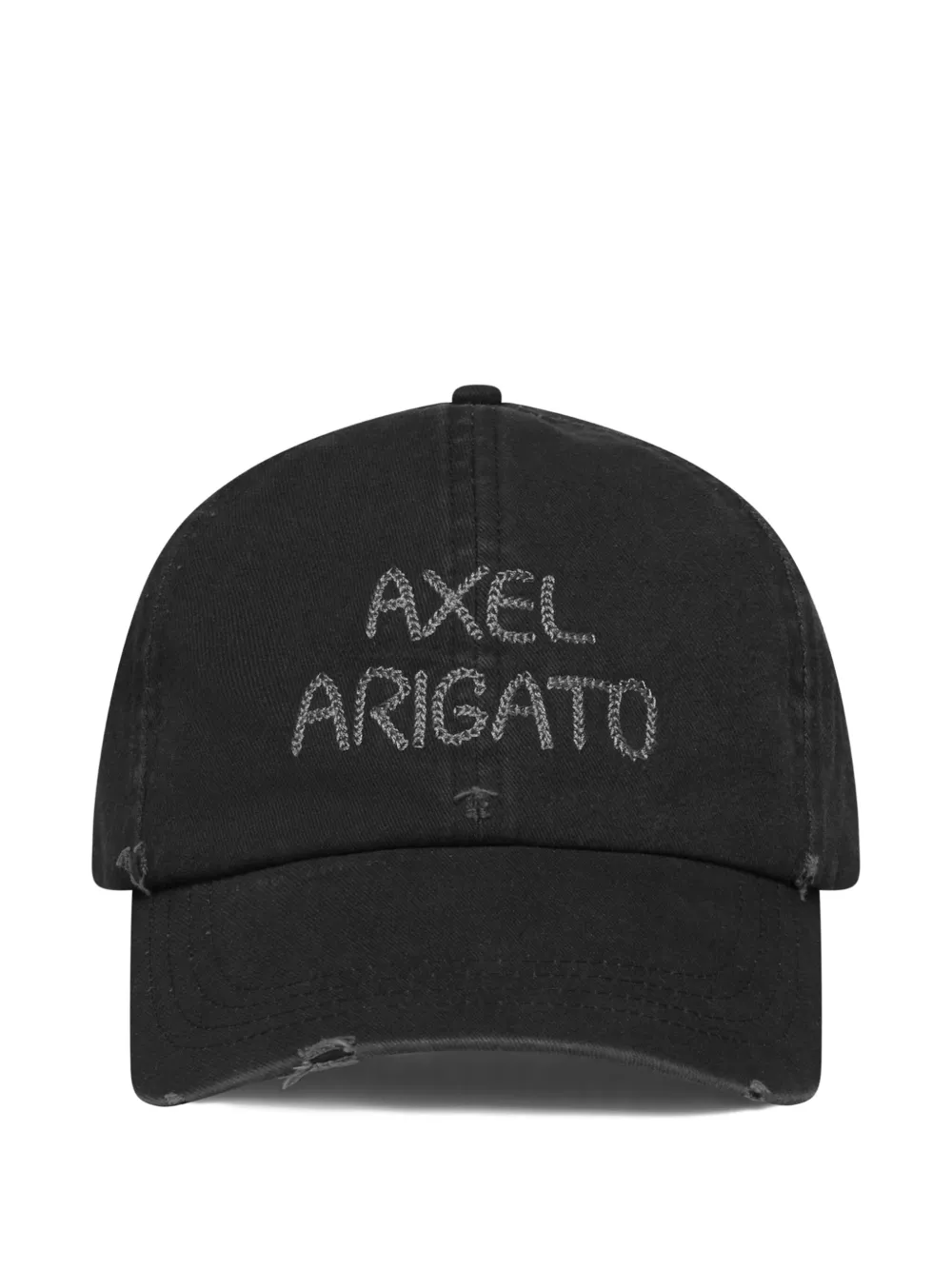 Axel Arigato Gerafelde pet met stiksel Zwart