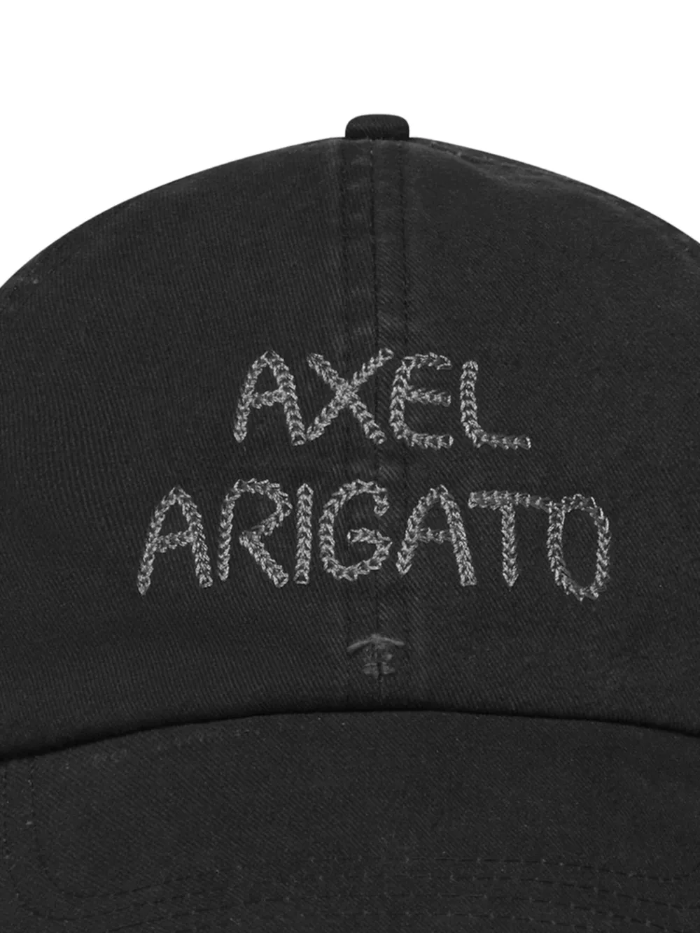 Axel Arigato Gerafelde pet met stiksel Zwart