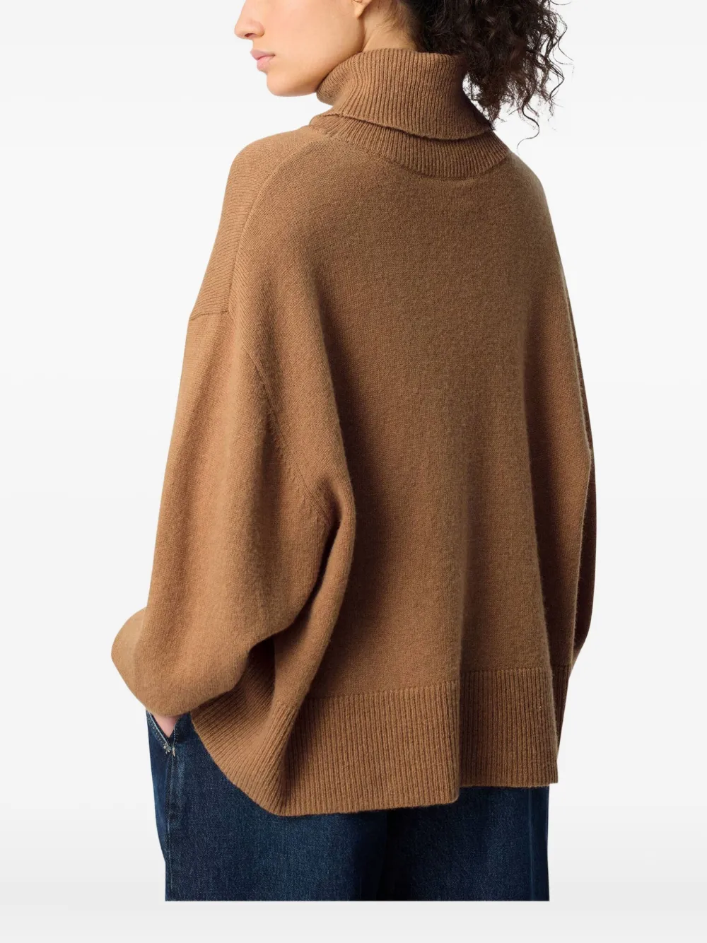 Axel Arigato turtleneck split-hem sweater Bruin
