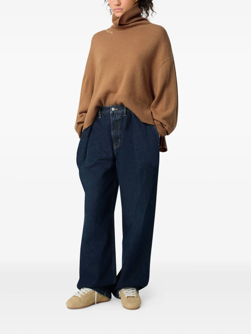 Axel Arigato turtleneck split-hem sweater Bruin