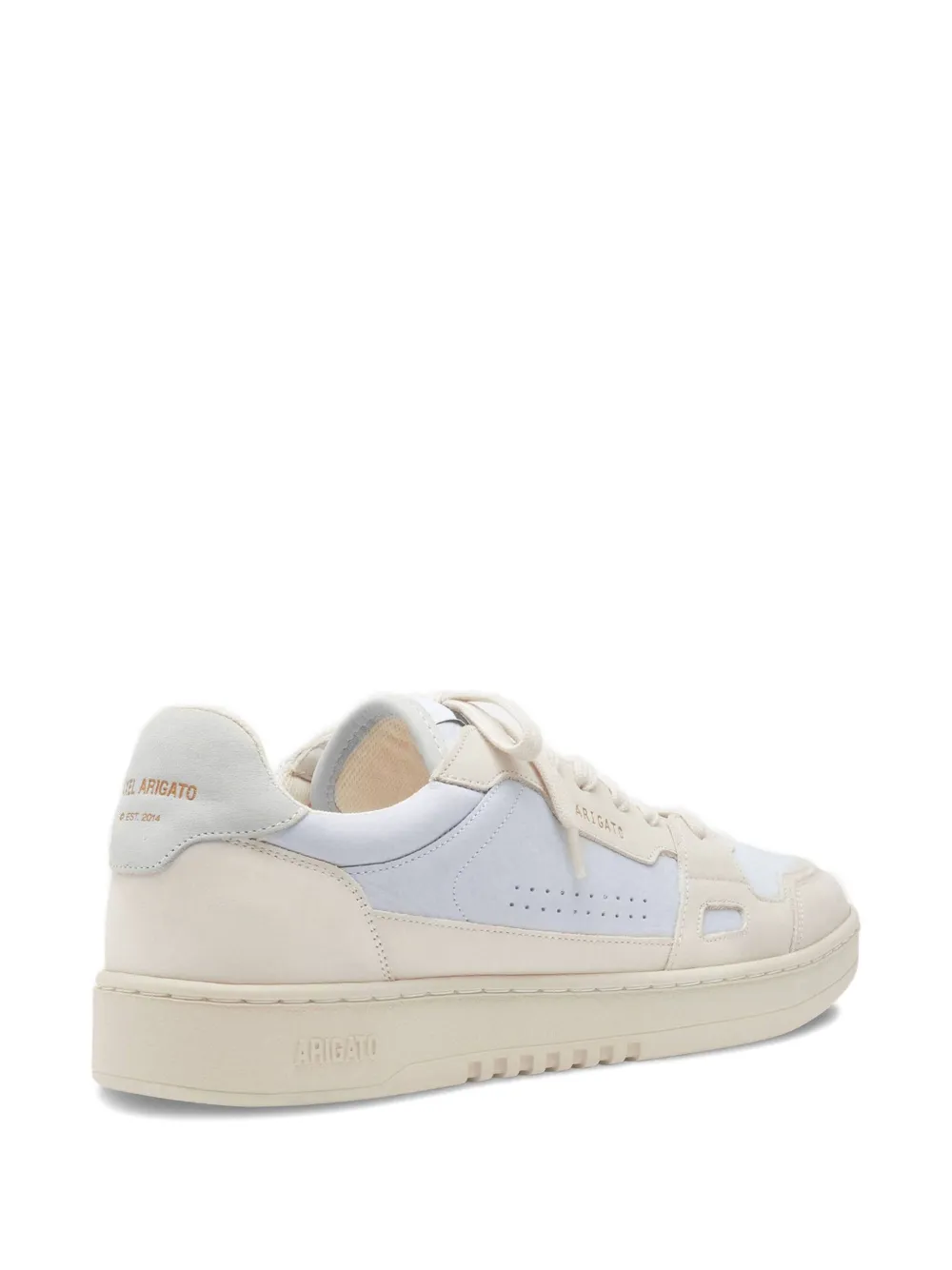 Axel Arigato Dice Lo perforated panelled leather sneakers White