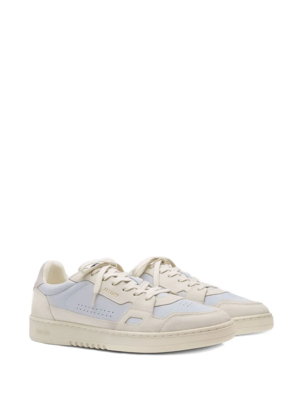 Axel Arigato Dice Lo perforated panelled leather sneakers White