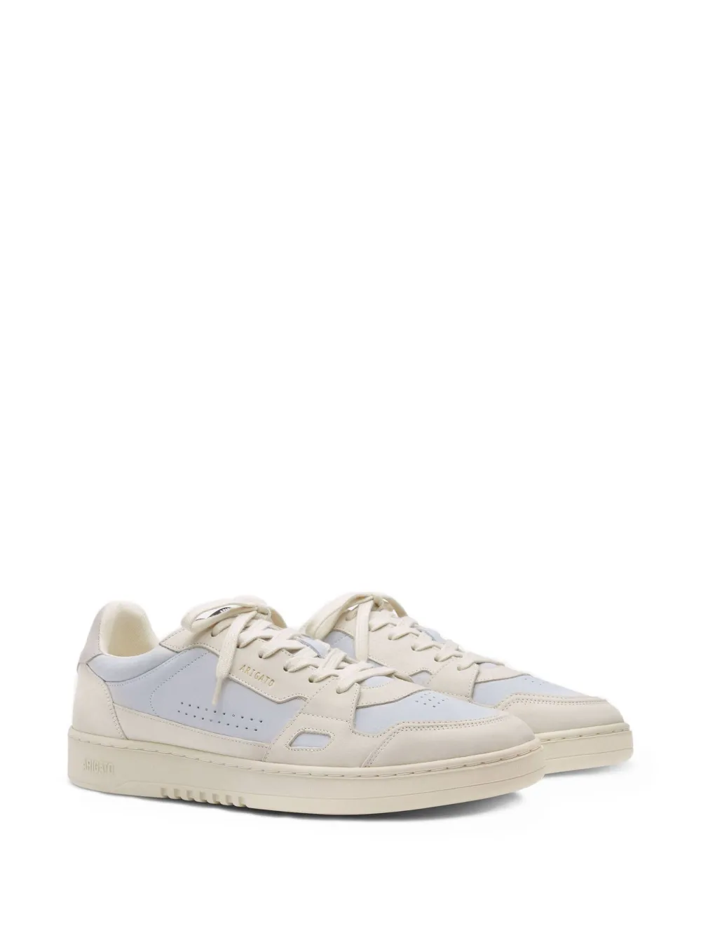 Axel Arigato Dice Lo perforated panelled leather sneakers Neutrals