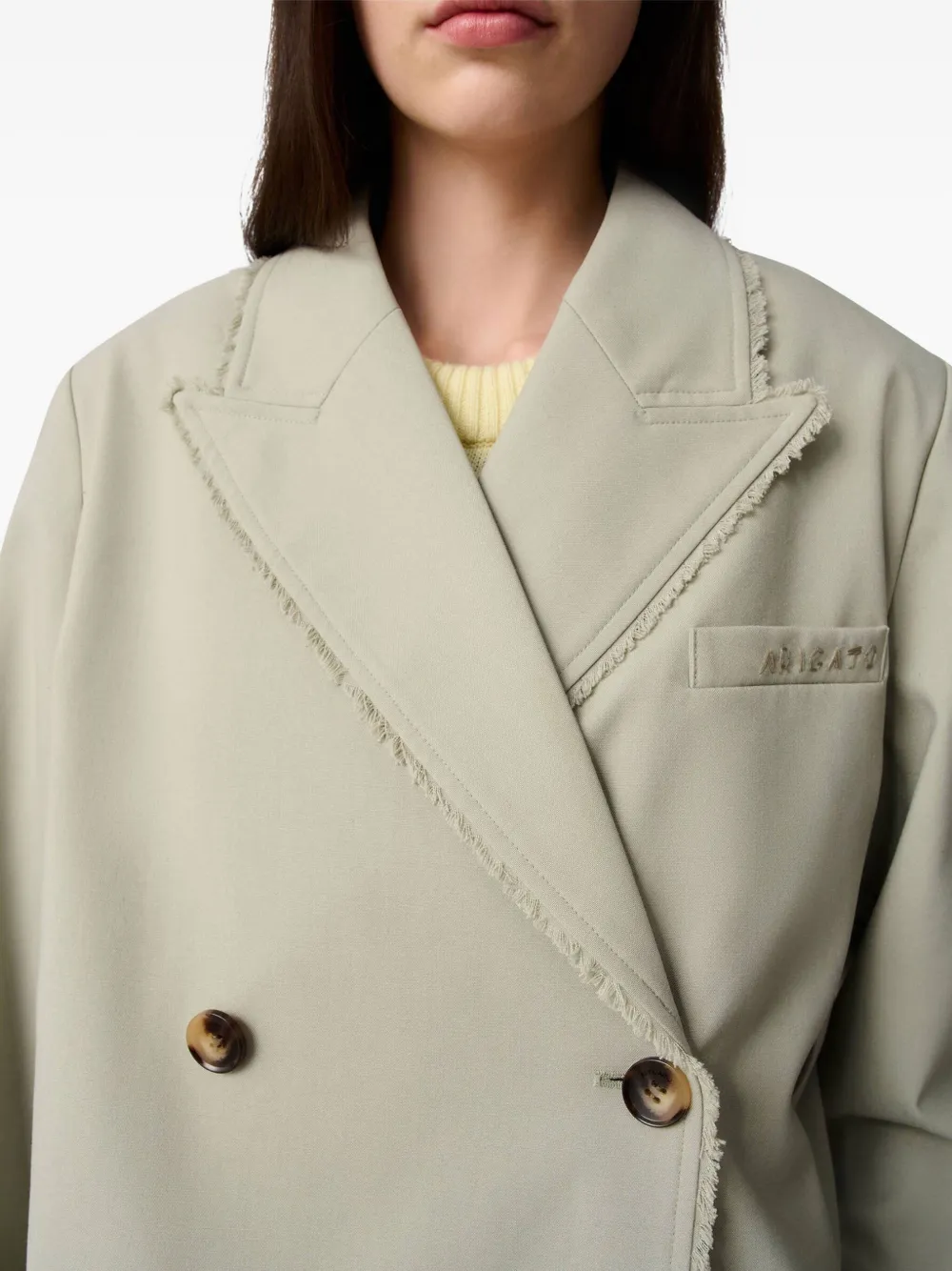 Axel Arigato double-breasted blazer Groen