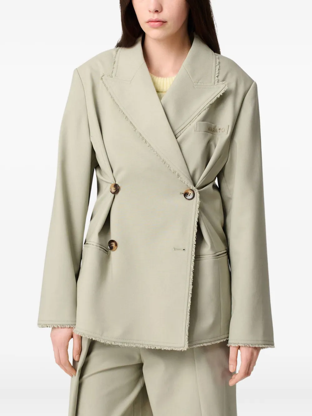 Axel Arigato double-breasted blazer Groen