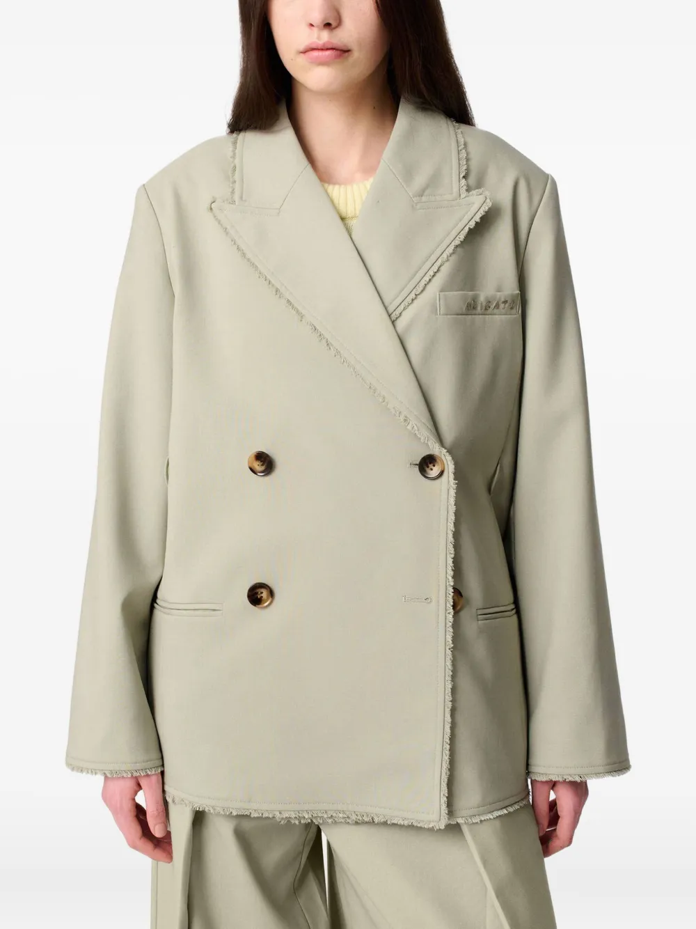 Axel Arigato double-breasted blazer Groen