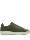 Axel Arigato Dice Laceless elastic-panel suede-textured sneakers - Green