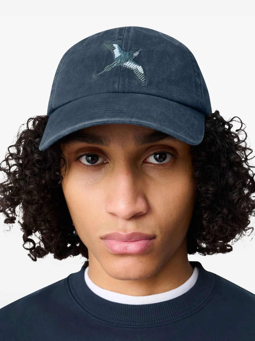 Axel Arigato Bee Bird embroidered cap Blauw