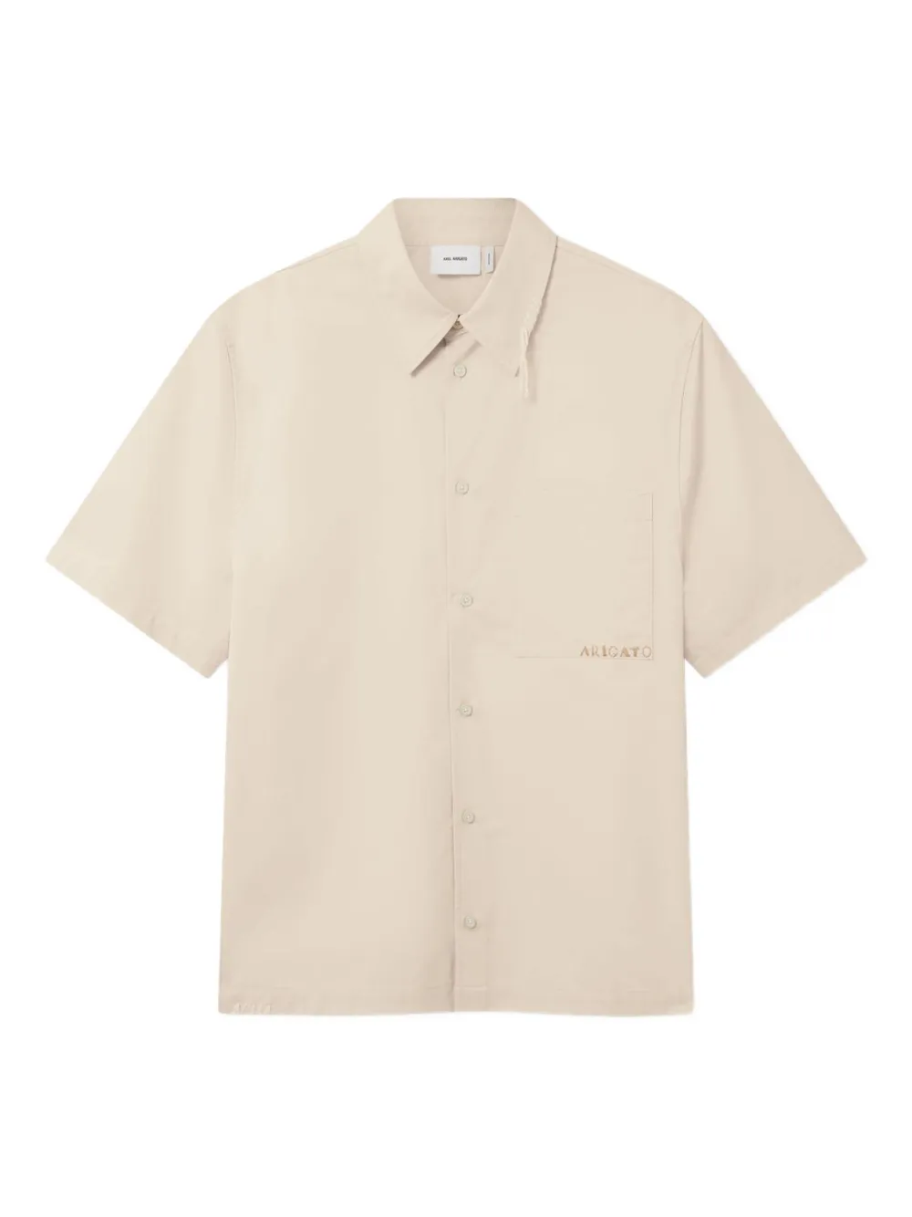 Axel Arigato Dylan embroidered pocket shirt BEIGe