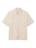 Axel Arigato Dylan embroidered pocket shirt - BEIGe