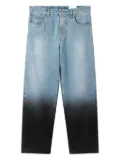 Axel Arigato Zine Coated dip-dye jeans - Blue