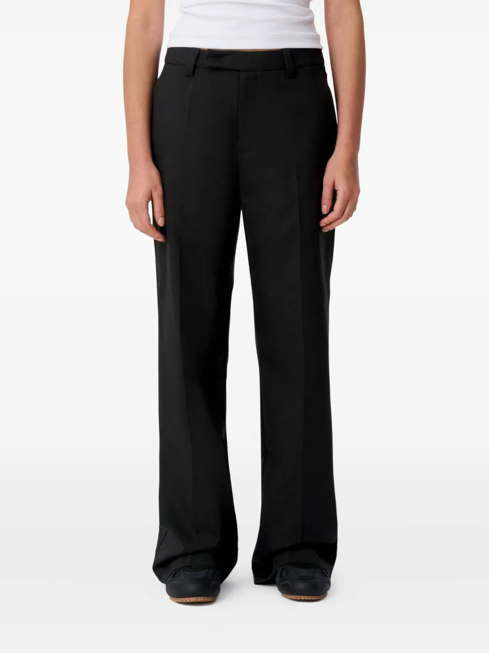 Axel Arigato Vera slit-leg trousers BLACK