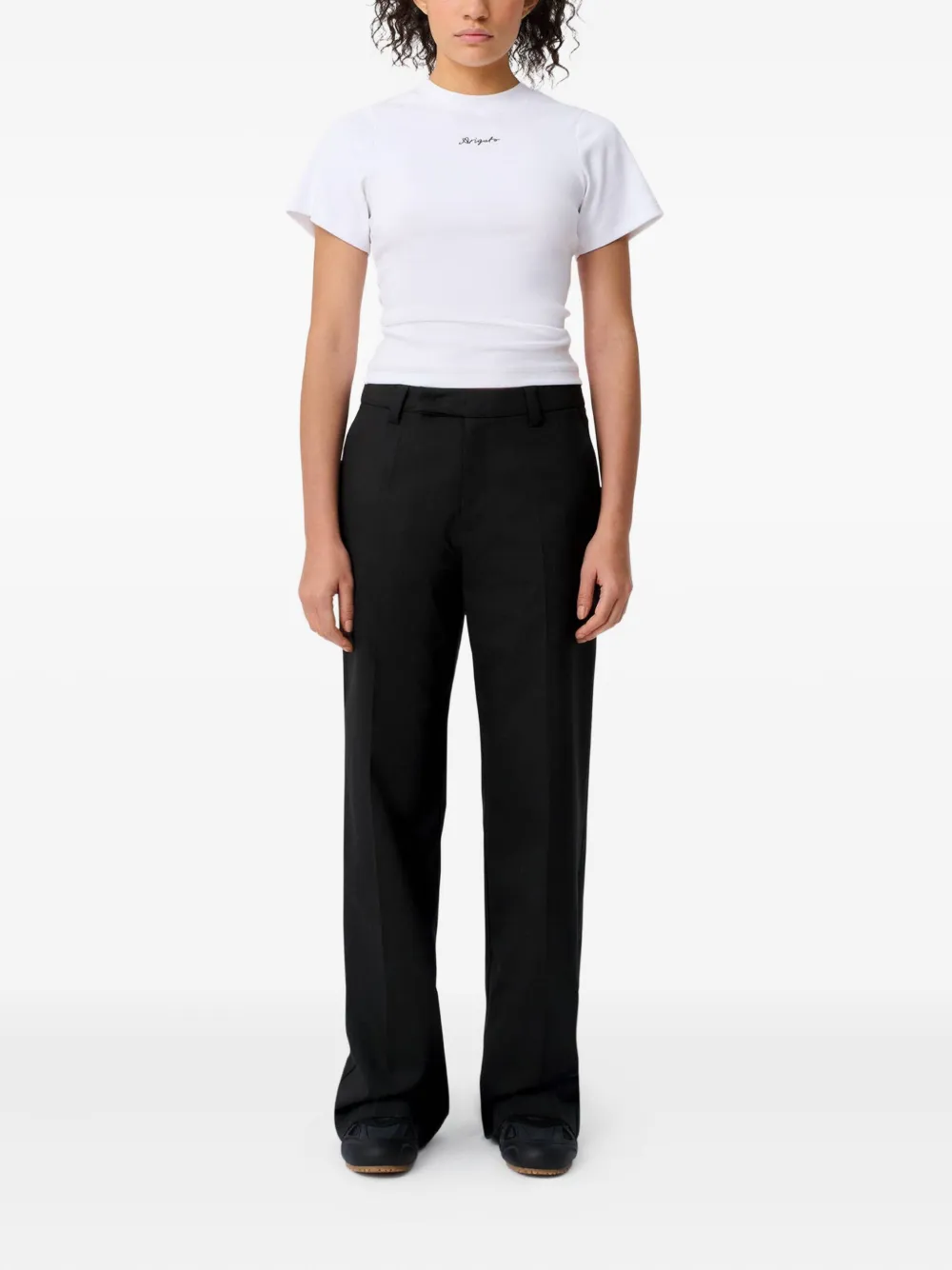 Axel Arigato Vera slit-leg trousers BLACK