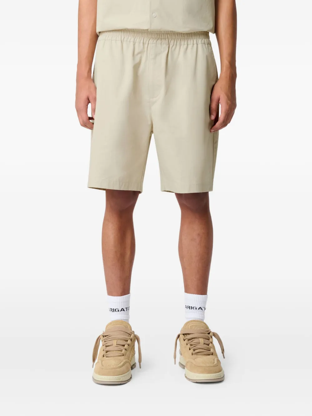 Axel Arigato Nova shorts met elastische zak Beige