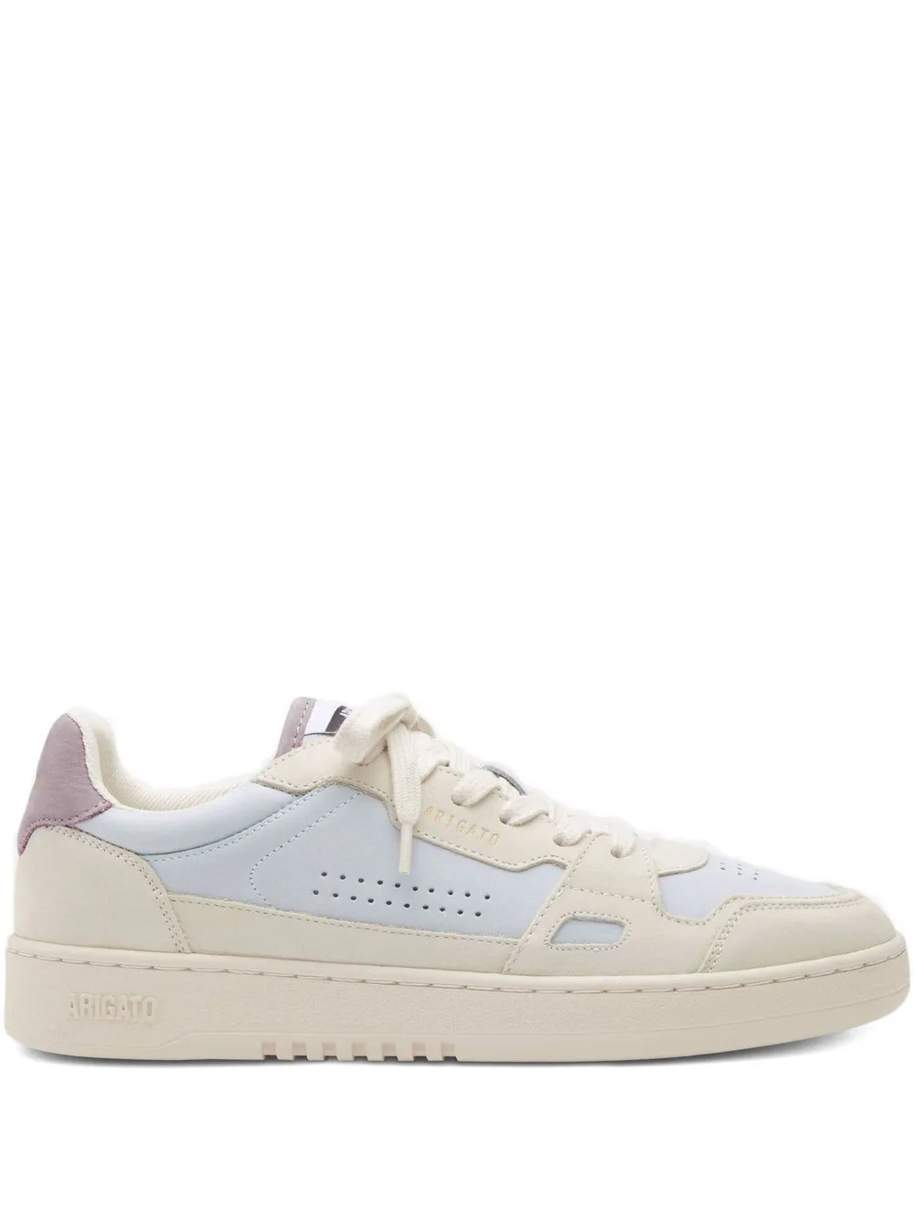 Axel Arigato Dice Lo perforated-panel leather trainers LIGHT BLUE OFF WHITE