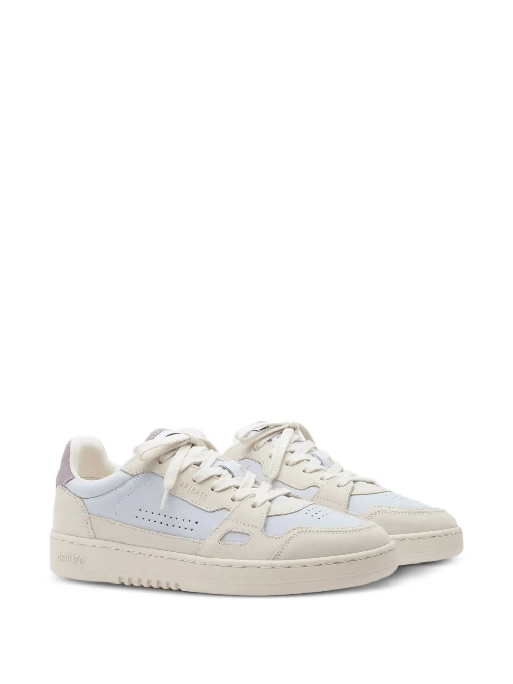 Axel Arigato Dice Lo leren sneakers met geperforeerd vlak - LIGHT BLUE/OFF WHITE