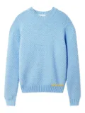 Axel Arigato Block textured cotton-blend sweater - Blue