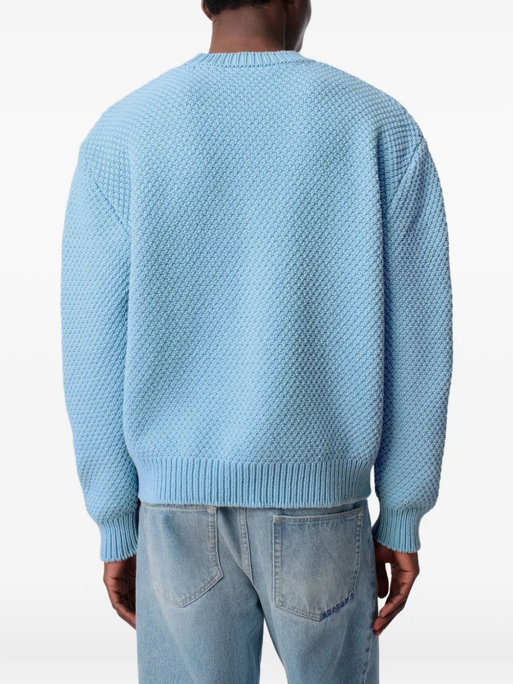 Axel Arigato Block trui van katoenblend met textuur Blauw