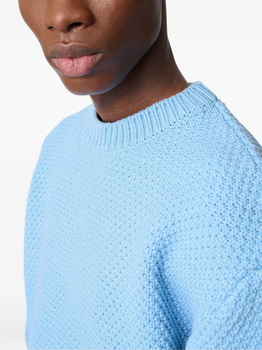 Axel Arigato Block trui van katoenblend met textuur Blauw