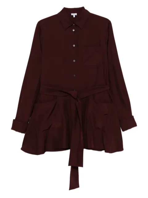 LOEWE belted pocket shirt top
