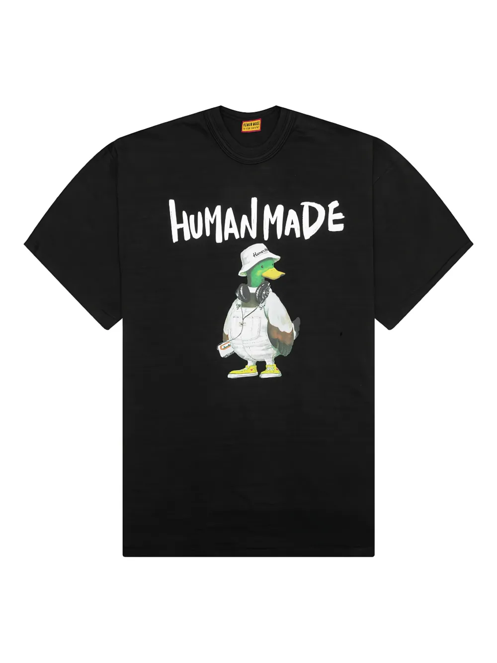 Human Made Duck-print cotton T-shirt | Black | Image 1