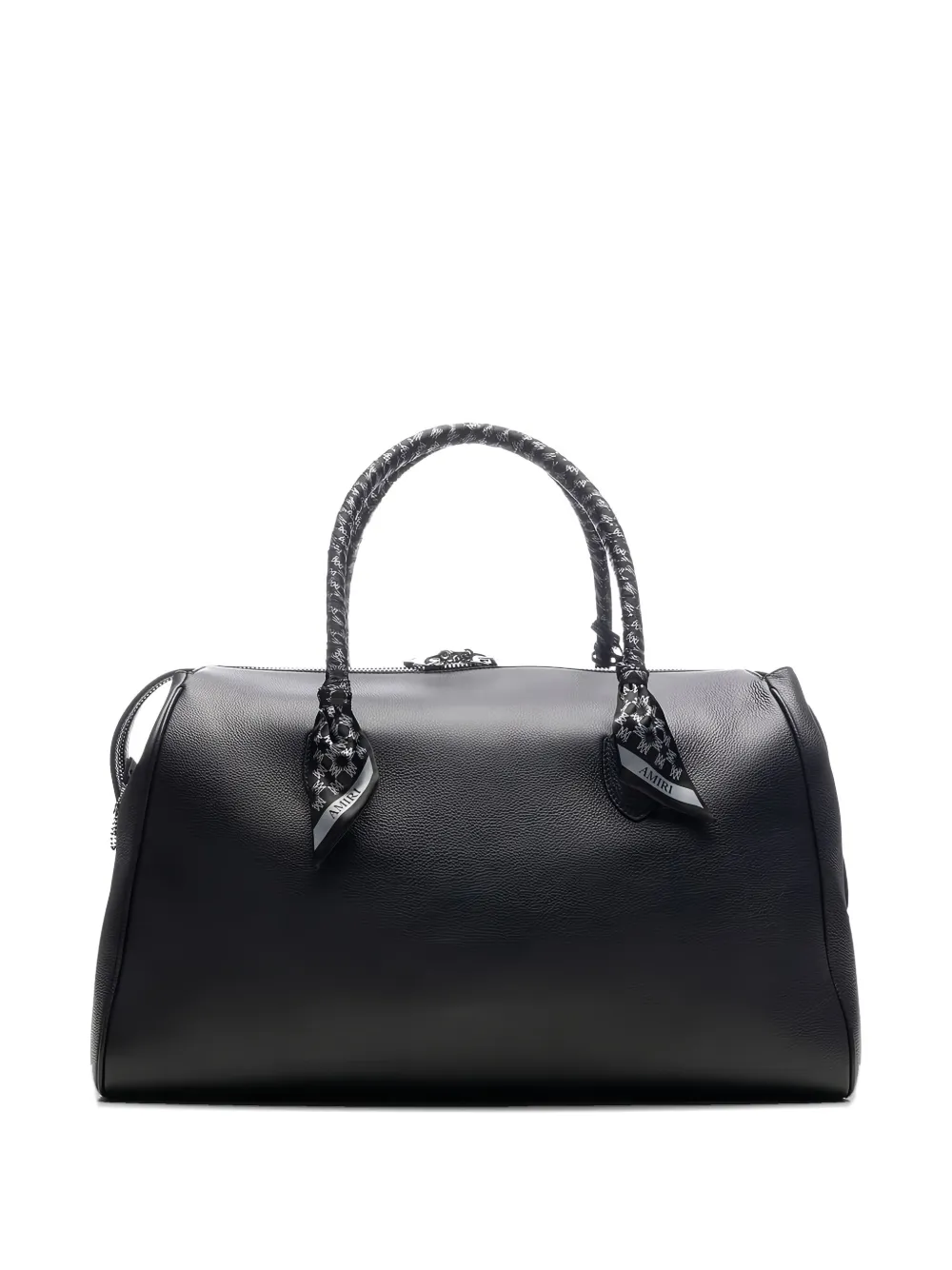 Amiri Pebbled Leather Tote Bag In Black